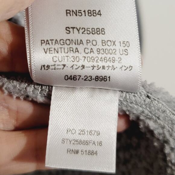 Patagonia Better Sweater 25886 Fleece Vest Embroidered Logo Gray Medium - Picture 7 of 12